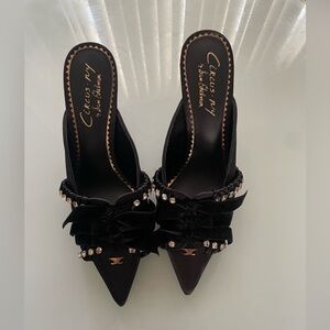 circus NY  Black Embellished Mules